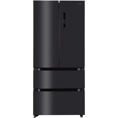 Side by side Tesla RF5200FMAE, 512 l, Clasa E, Total No Frost, Motor Inverter, Display LED, H 189.8 cm (Inox/Negru)