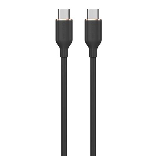 Cablu de date Devia Jelly Series Type-C la Type-C PD, 60W, 3A, 1.2m, Negru