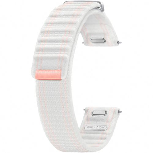 Curea smartwatch Samsung Fabric Band pentru Galaxy Watch7 (S/M), Alb