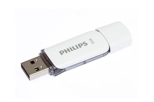 Stick USB Philips Snow Edition FM32FD70E/00, USB 2.0, 32GB, 3 bucati (Alb)