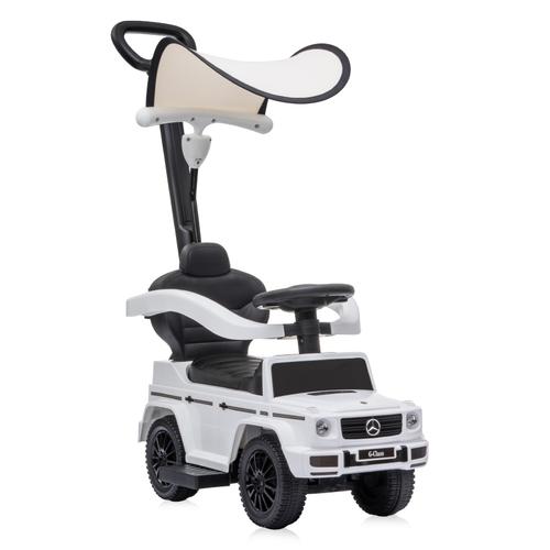 Masinuta de teren Lorelli Mercedes-Benz G350D, maner parental, copertina (Alb)