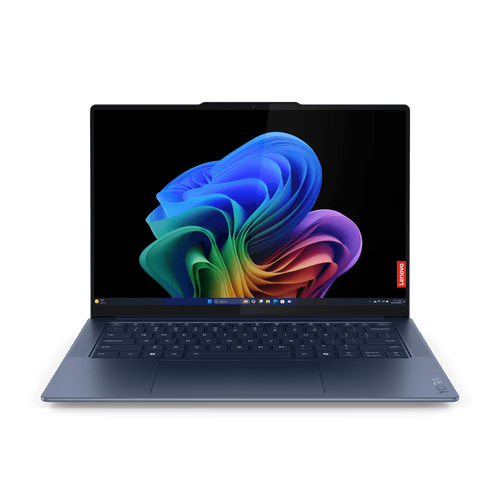 Ultrabook Lenovo Yoga Slim 7 14Q8X9 (Procesor Qualcomm Snapdragon X Elite X1E-78-100, 14.5inch 3K OLED 90Hz Touch, 32GB, 1TB SSD, Qualcomm Adreno, Win11 Pro, Albastru)