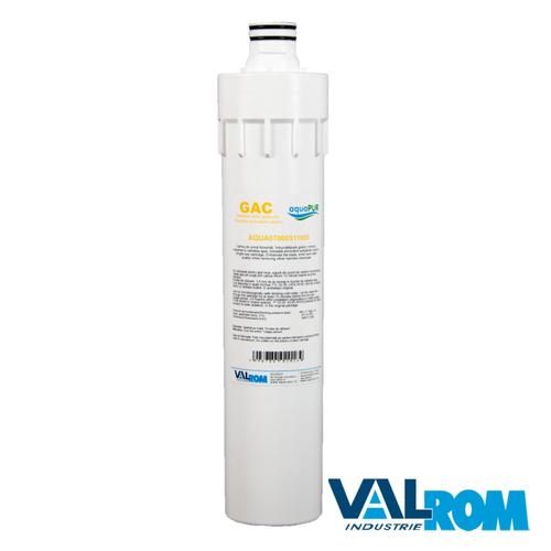 Cartus filtrare apa Aquapur AQUA07000511000, carbune activ granular, pentru sistem filtrare, retine clor, imbunatatirea gustului si mirosului, 0.13 l/min