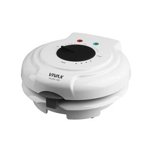 Aparat waffe Vivax WM-900WH, 900W, 5 forme, termostat, indicator luminos, protectie supraincalzire, suprafata antiaderenta, Alb