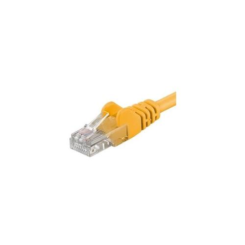 Patchcord UTP PremiumCord RJ45-RJ45 Cat.6, 7m, Galben