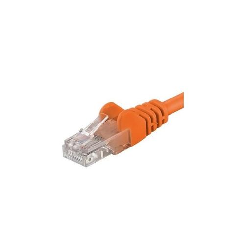Patchcord UTP PremiumCord RJ45-RJ45 Cat.6, 7m, Portocaliu