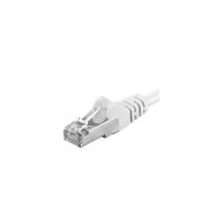 Patchcord SFTP PremiumCord RJ45-RJ45 Cat.6A, 0.25m, Alb