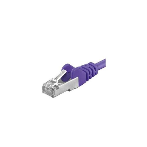 Patchcord SFTP PremiumCord RJ45-RJ45 Cat.6A, 0.25m, Violet