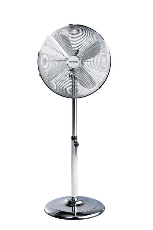 Ventilator cu picior Ravanson WT-7040SN, 50 W, 3 viteze, Oscilatie, Reglare inaltime (Inox)