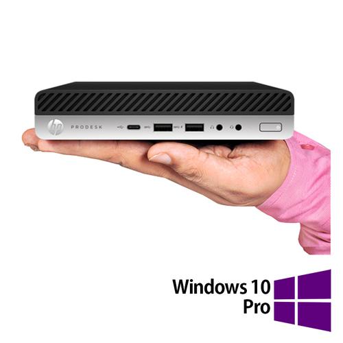 Calculator Sistem PC Refurbished HP ProDesk 800 G3 Mini PC, Intel Core i7-6700T 2.80GHz, 8GB DDR4, 256GB SSD + Windows 10 Pro