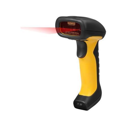 Cititor coduri de bare Adesso NuScan 4100B, bluetooth, CCD, antimicrobial, rezistent la apa, incarcator (Galben/Negru)