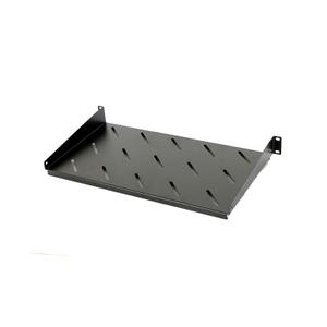 Raft fix 19" DATEUP RAL 9005, 1U, 300mm, fixare fata in 2 puncte, sarcina 30kg