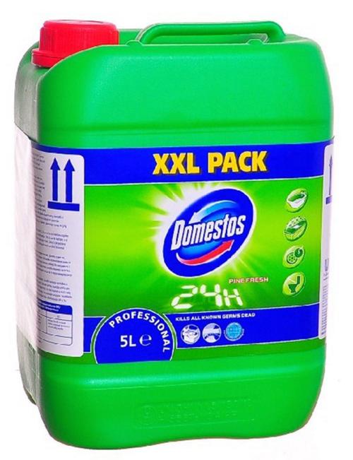 Solutie pentru curatarea si dezinfectarea toaletelor DOMESTOS Professional Pine Fresh, 5 litri Solutie pentru curatarea si dezinfectarea toaletelor DOMESTOS Professional Pine Fresh, 5 litri