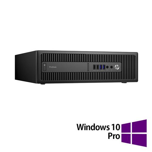 Calculator Sistem PC Refurbished HP Prodesk 600 G2 SFF, Intel Core i5-6500 3.20GHz, 8GB DDR4, 256GB SSD + Windows 10 Pro
