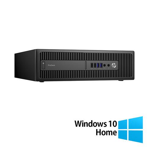 Calculator Sistem PC Refurbished HP ProDesk 600 G2 SFF, Intel Core i5-6500 3.20GHz, 8GB DDR4, 500GB HDD + Windows 10 Home