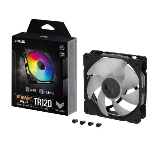 Ventilator PC TUF Gaming TR120, ASUS, ARGB, 12 x 12 x 2.5 cm, Multicolor