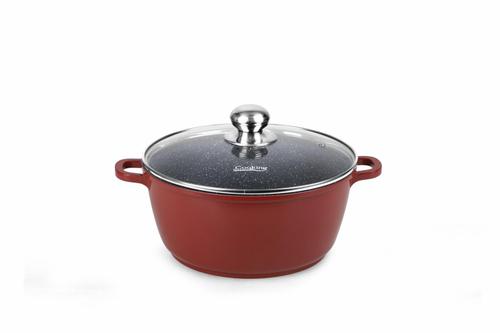 Cratita cu capac HEINNER CALABRIA, 20x9cm, 2.5L, aluminiu (Maro)