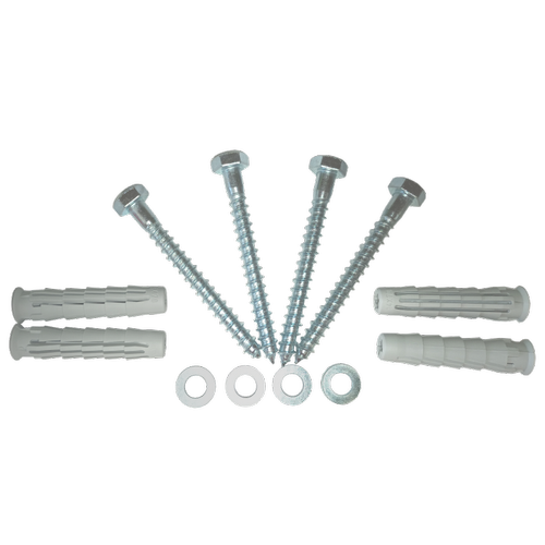 Set fixare rackuri pe perete ELEMATIC SFR4-14x70, capacitate 120Kg, contine 4 x diblu nylon + holsurub cap hexagonal 14 x 70mm + saibe plate