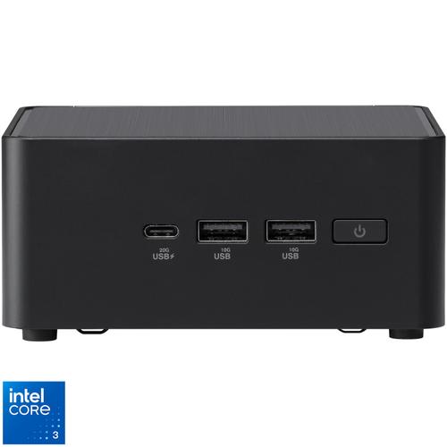 Calculator Barebone Asus NUC 14 Pro RNUC14RVHI300002I cu procesor Intel® Core™ 3 100U pana la 4.7 GHz, fara RAM, fara stocare, Intel® Graphics, No OS, EU cord (Negru) - 0 | YEO