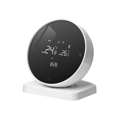 Termostat pentru centrala pe gaz BeOk BOT-R7-X-WIFI, Aplicatie, Programare, Incarcare USB, Baterii (Alb)
