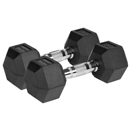Gantere REBEL ACTIV RBA-2325-06, Fonta cauciucata, 2 x 6kg Gantere REBEL ACTIV RBA-2325-06, Fonta cauciucata, 2 x 6kg