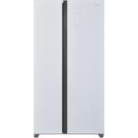 Side by side Heinner HSBS-HM532NFGWHE++, 532 l, No frost, Display LED, Clasa E, Smart, Alarma usa deschisa, H 177 cm, Sticla alba (Alb)