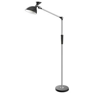 Lampa de podea LED REBEL KOM1025, 12W+3W, 6500 K, 950 lm, diode SMD (Negru)