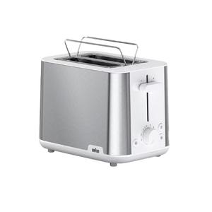 Prajitor de paine Braun PurShine HT 1510 WH, 2 felii, 900 W (Alb)