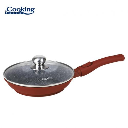 Tigaie aluminiu HEINNER CALABRIA 24x4.8CM cu capac