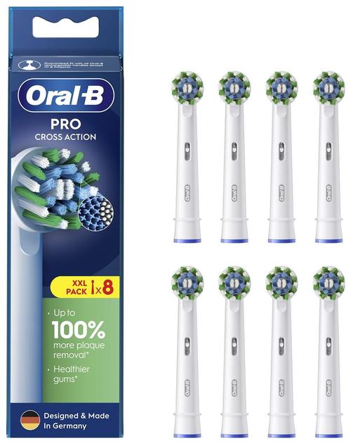 Rezerve periuta de dinti Oral-B Pro EB50RX Cross Action, 8 bucati (Alb)
