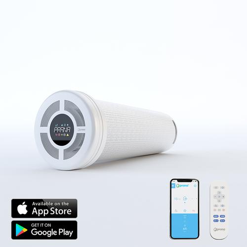 Sistem de ventilatie cu recuperare de caldura PRANA 200C ERP cu Functie Preincalzire (Alb)
