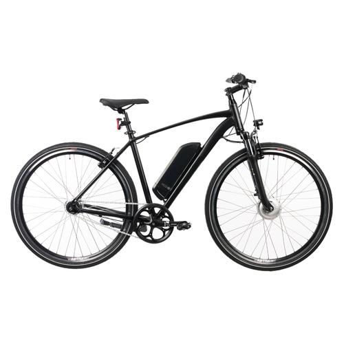 Bicicleta Electrica DEVRON 28173, frana V-brake, roti 28 Inch, cadru aluminiu 520mm XL, 7 viteze, motor 250W, Negru