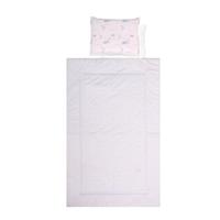 Set lenjerie pat 4 piese Lorelli Blue Moon si Stars, bumbac ranforce