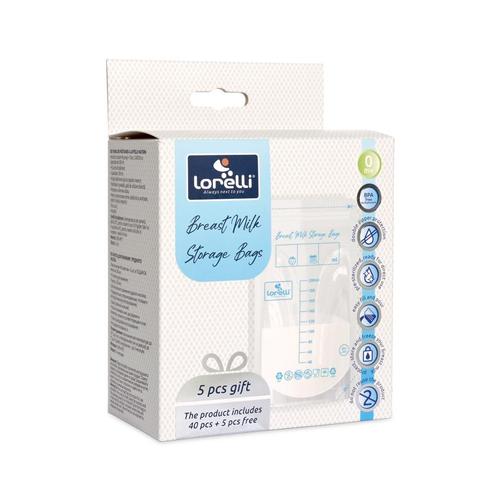 Set 45 pungi pentru depozitarea laptelui matern Lorelli