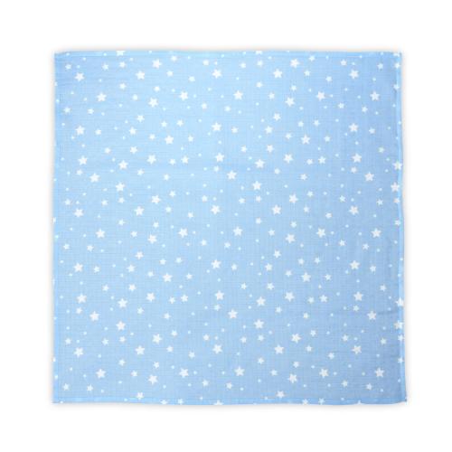 Scutec pled muselina Lorelii Aquatic with Stars, 80 x 80 cm