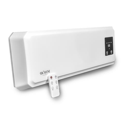 Aeroterma de perete BÖHM BH2000, 1000 / 2000 W, Timer 12 h, Suprafata incalzita 25 m² (Alb)