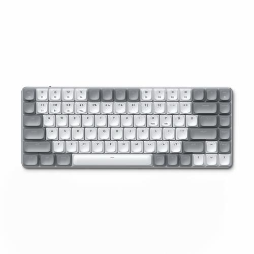 Tastatura mecanica fara fir Satechi SM1 Slim, Bluetooth, 2.4GHz, iluminare din spate alba (Argintiu)