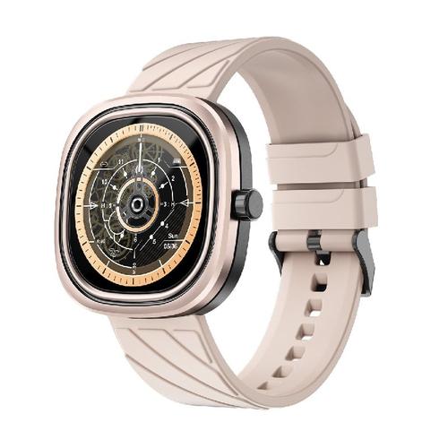 Smartwatch Doogee DG Ares, Ecran LCD HD 1.32inch, Bluetooth, Ritm cardiac, Saturatie oxigen, Monitorizare somn, Memento sedentarism, Android/iOS, Notificari, 300mAh (Auriu)