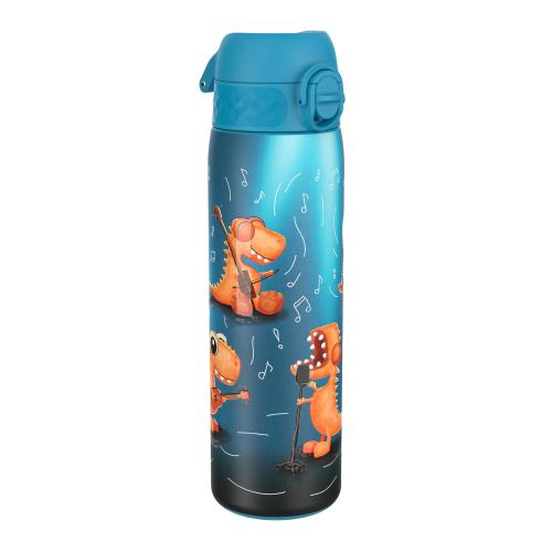 Sticla apa pentru copii Ion8 Dino Band Slim, inox, 600ml Sticla apa pentru copii Ion8 Dino Band Slim, inox, 600ml