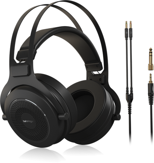 Casti Studio Hi-Fi Behringer OMEGA, Open-Back, Jack 3.5mm/6.3mm, Cablu 3m, Difuzor 50mm (Negru)