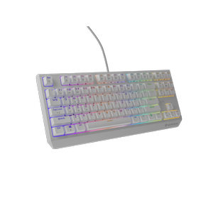 Tastatura Mecanica Gaming Genesis Thor 230 TKL, USB, Iluminare RGB, Switch-uri Outemu Brown (Alb)