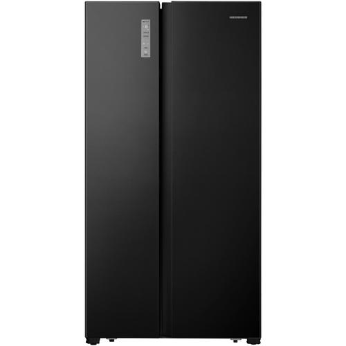 Side by side Heinner HSBS-HS519NFBKE++, 519 l, Full No Frost, Clasa E, Display touch, Alarma usa deschisa, H 1786 cm (Negru)