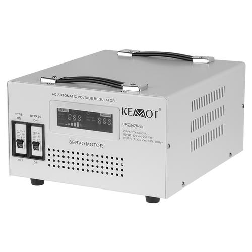 Stabilizator de tensiune servomotor KEMOT URZ3426, 5000VA/3500W (Alb)