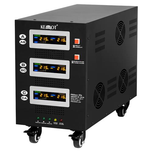 Stabilizator de tensiune servomotor trifazat KEMOT URZ3437, 30000VA/21000W