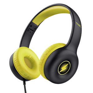 Casti Trust Nouna Kids, Jack 3.5mm, Stereo 2.0 (Negru/Galben)