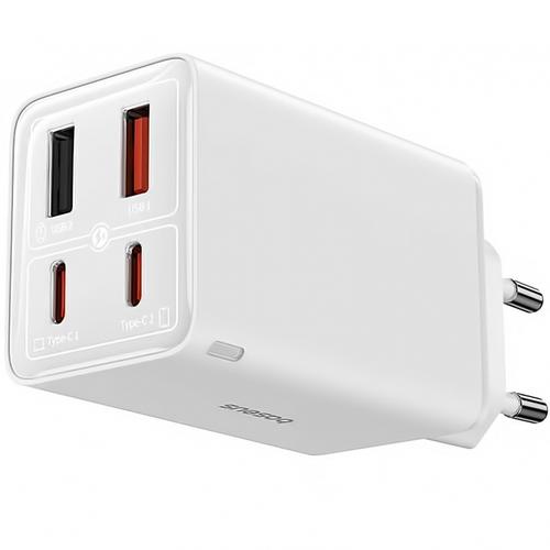 Incarcator Retea Cu Cablu USB-C Baseus GaN6 Pro P10162705212-00, 100 W, 3.25A, 2 x USB-A, 2 x USB-C (Alb)