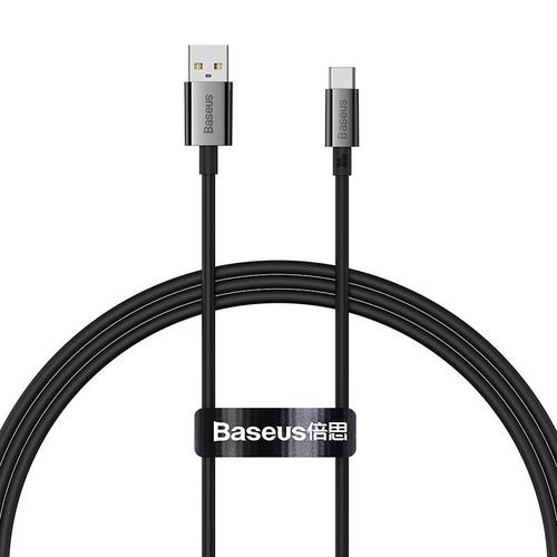 Cablu de date si incarcare USB-A - USB-C Baseus Superior Series, 100 W, 1m (Negru)