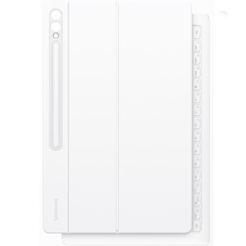 Husa de protectie Samsung Smart Book Cover Keyboard pentru Galaxy Tab S10 Ultra / S9 Ultra, Alb
