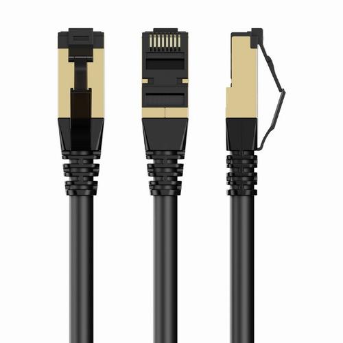 Cablu retea Gembird PP8-LSZHCU-BK-1.5M, S/FTP, Cat. 8, LSZH, 1.5m (Negru)