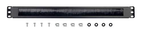 Perie intrare cabluri gembrid 19A-BRUSH-02 rack 19inch, 1U (Negru)